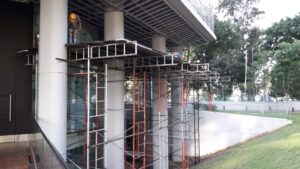 Vigas de apuntalamiento / Plataformas - Obra TGLT7 -